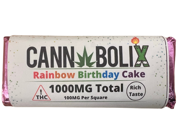 1000Mg Rainbow Birthday Cake Chocolate