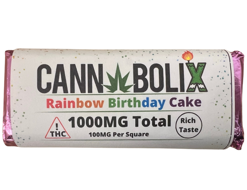 1000Mg Rainbow Birthday Cake Chocolate